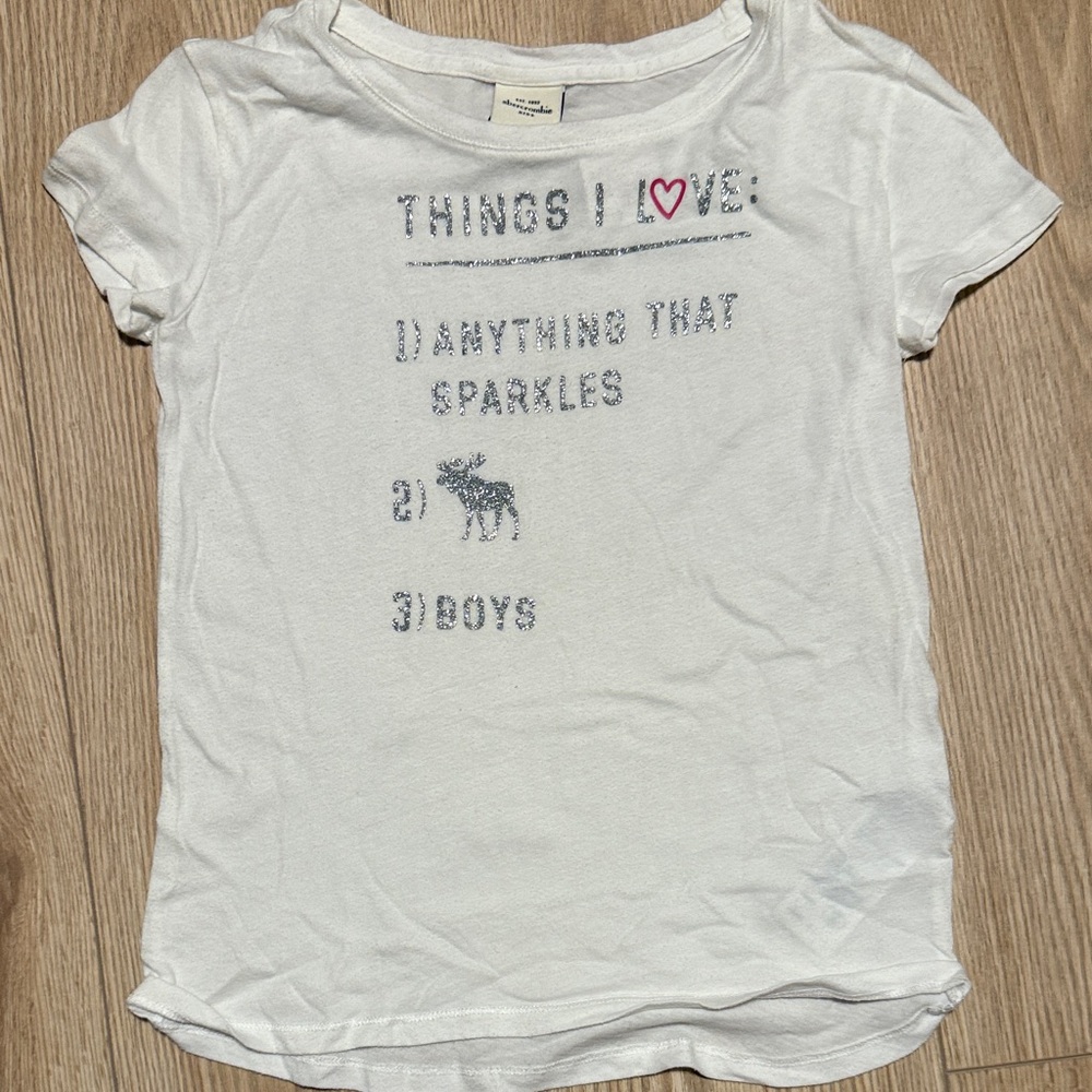 Abercrombie Kids White Graphic Kids T-Shirt